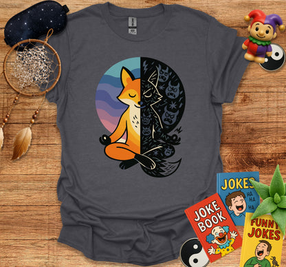Zen Fox Half Light Half Dark t-shirt product