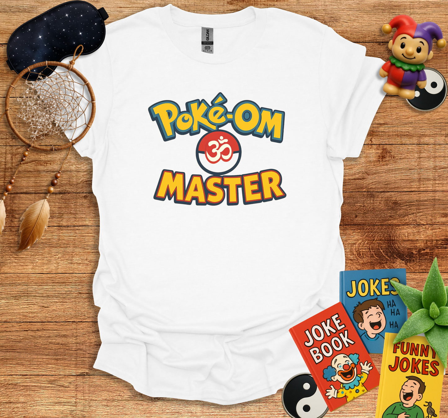 Poké-Om Master Tee with Humorous Joke Books product type