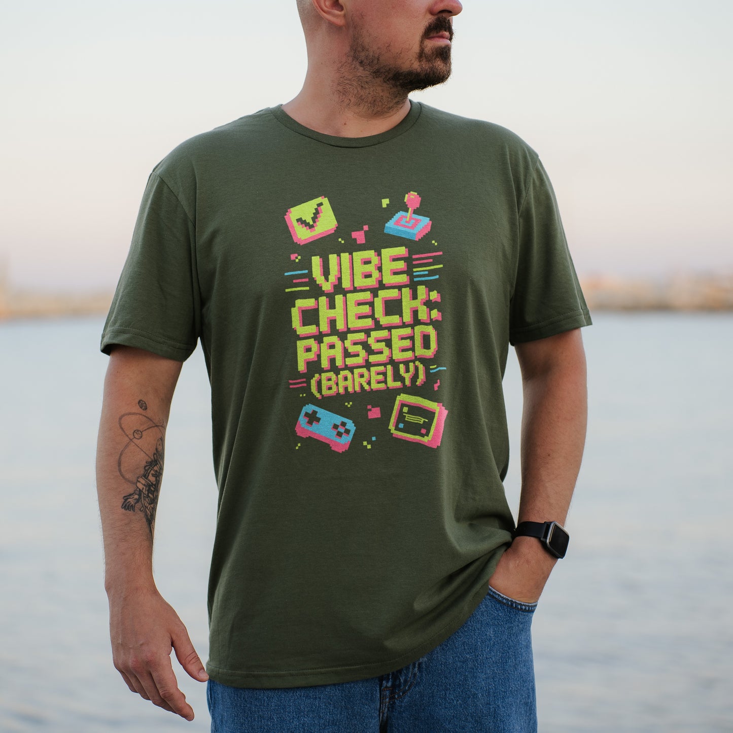 Vibe Check Passed Barely Graphic T-Shirt product