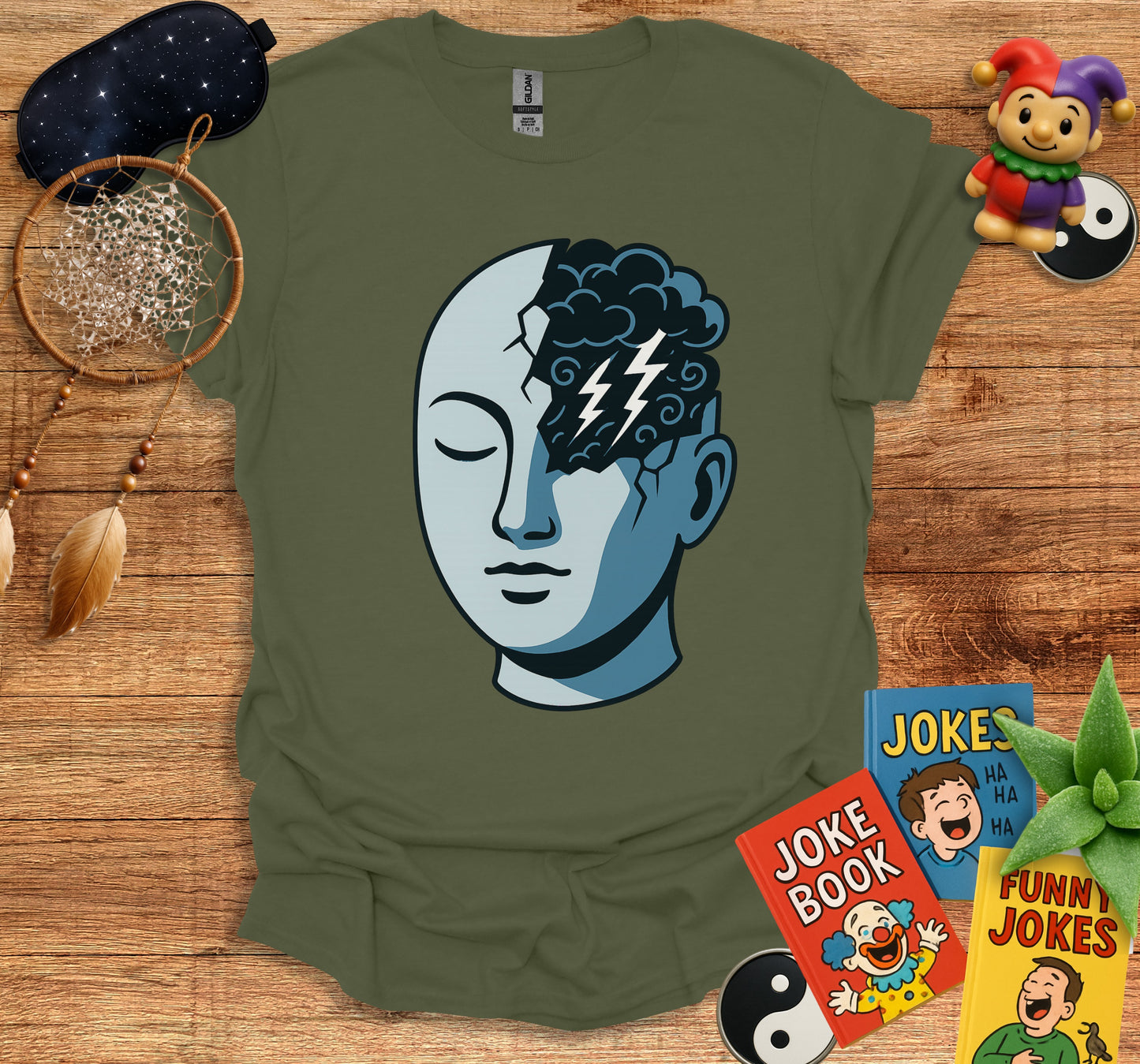 Lightning Mind Graphic Unisex Humor T-Shirt product