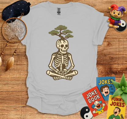 Meditating Skeleton with Tree T-shirt product type