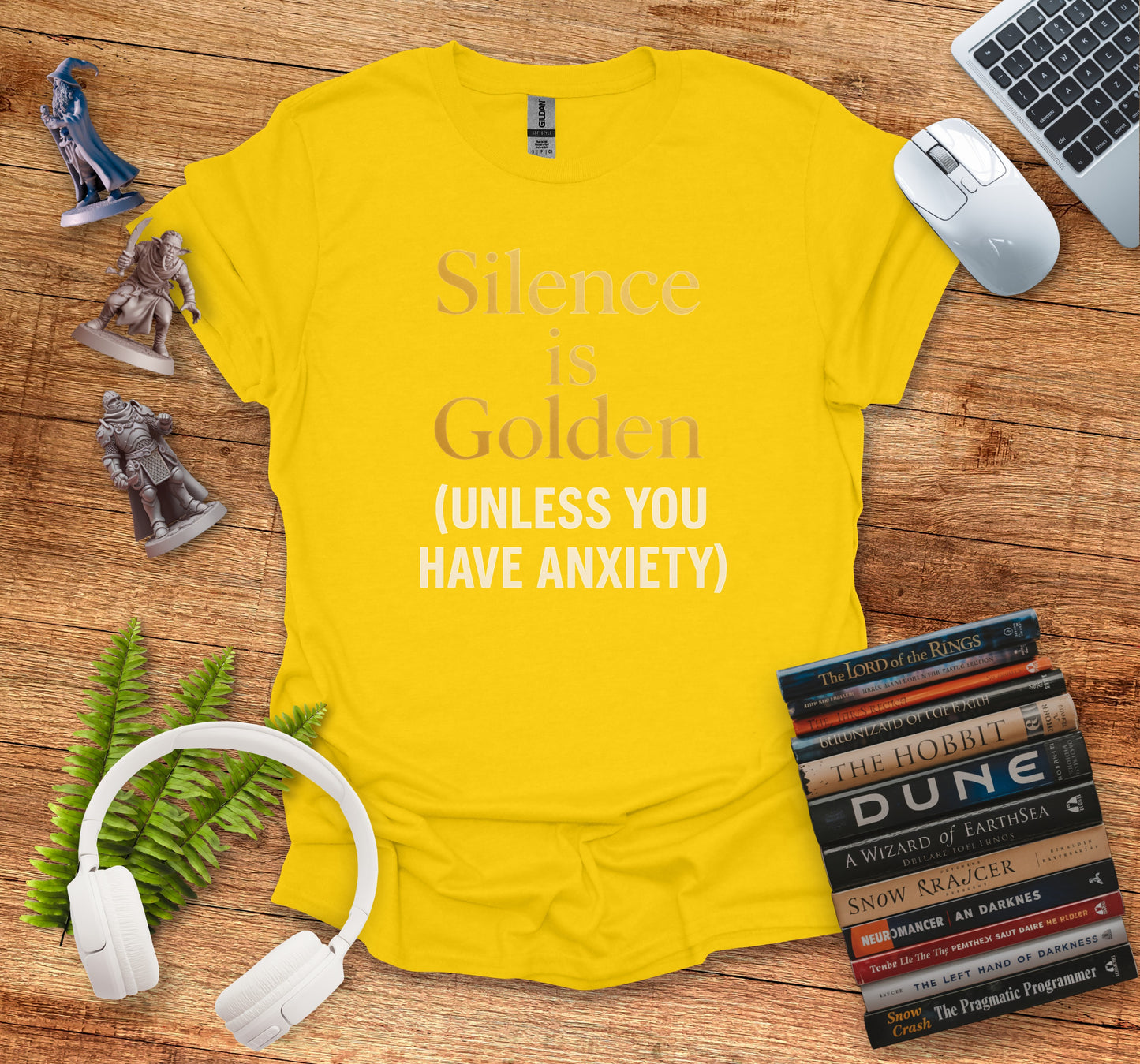 Silence is Golden Anxiety Relief T-Shirt product