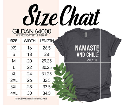 Namaste and Chill Unisex Softstyle T-Shirt product type