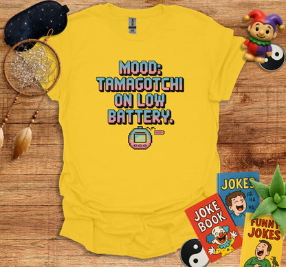 Mood Tamagotchi on Low Battery Design T-Shirt product type