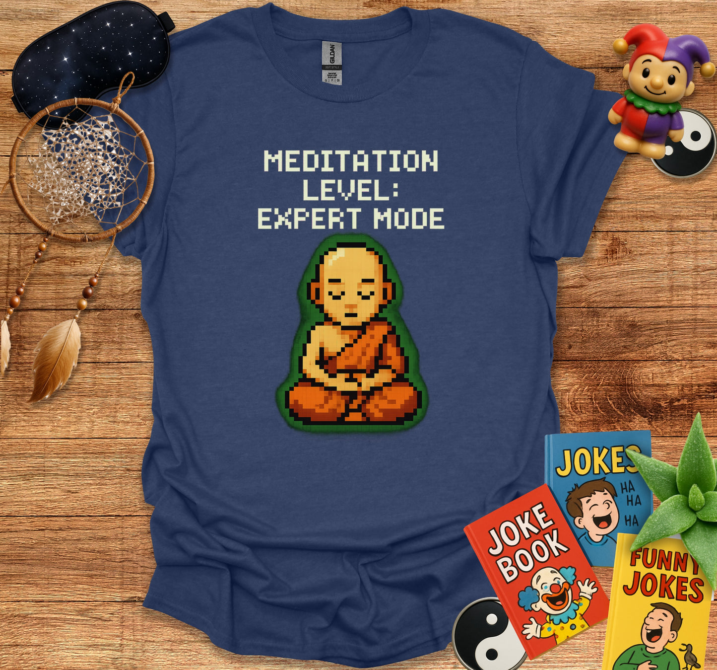 Meditation Level Expert Mode Pixel Art Shirt Product