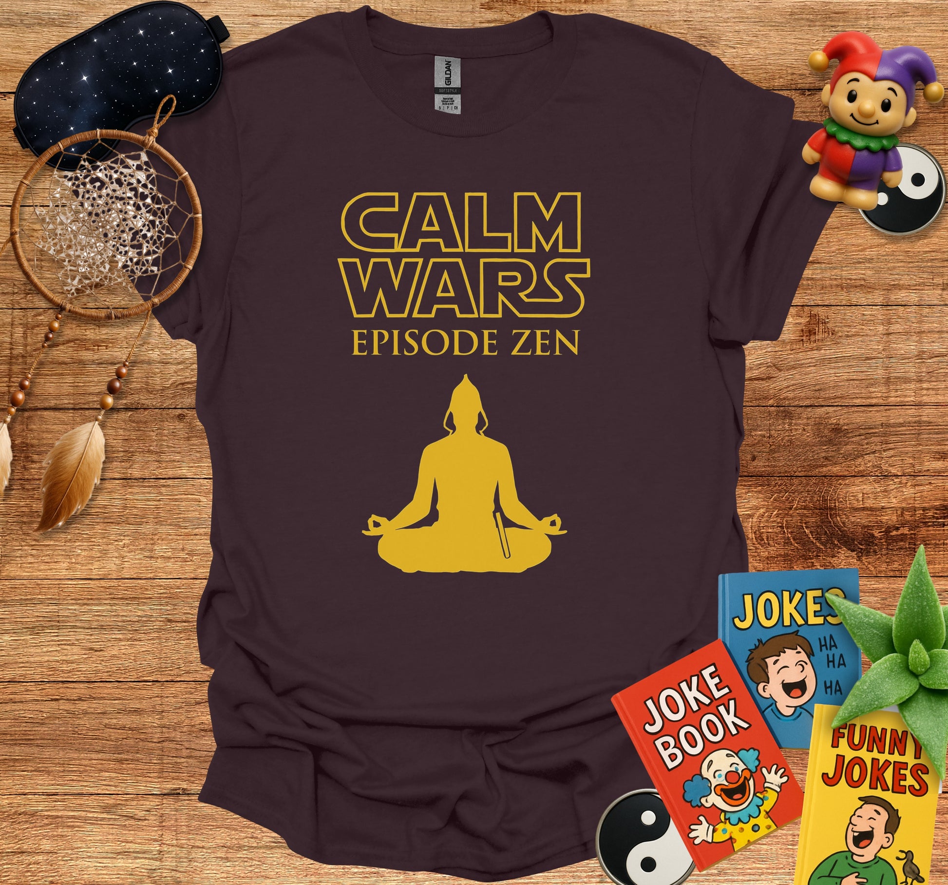 Calm Wars Episode Zen Printed T-Shirt product