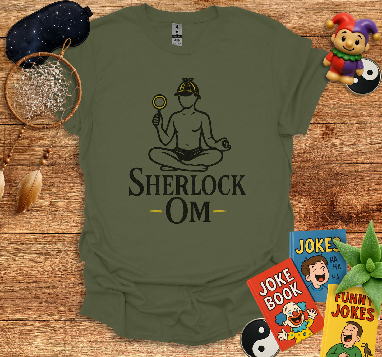 Sherlock Om Funny Graphic T-Shirt Product