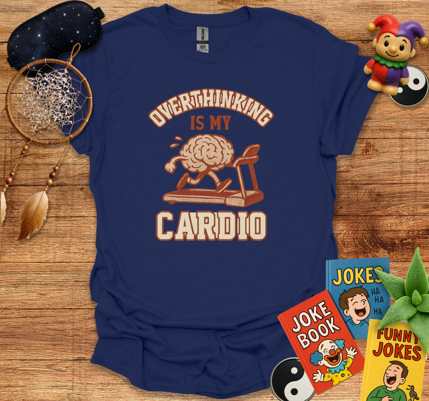 Overthinking Is My Cardio Graphic T-Shirt product type