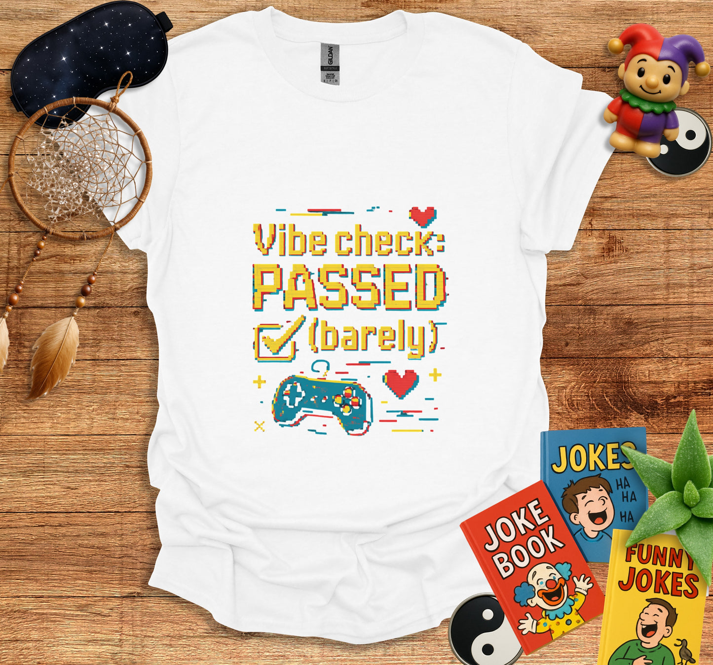 Vibe Check Passed Barely Graphic Tee Shirt product