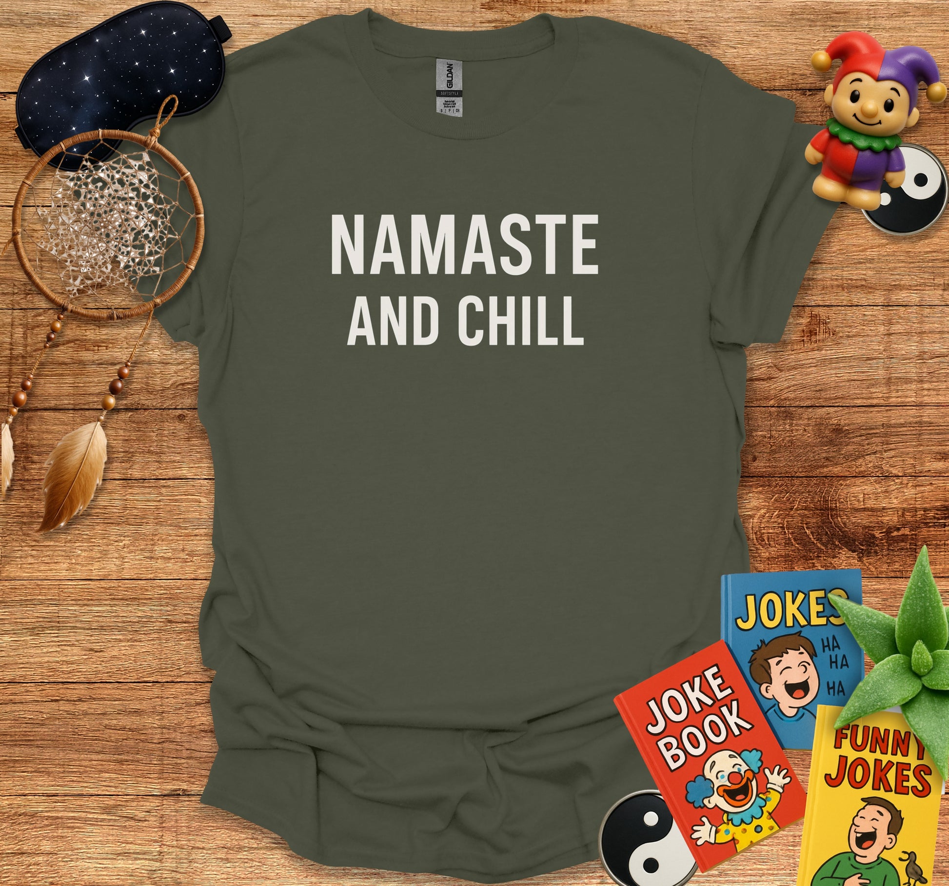 Namaste and Chill Graphic T-shirt product type
