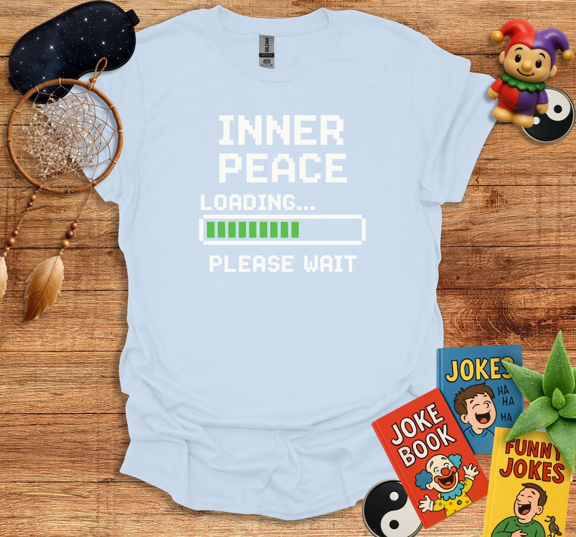 Inner Peace Loading Please Wait Graphic Tee product