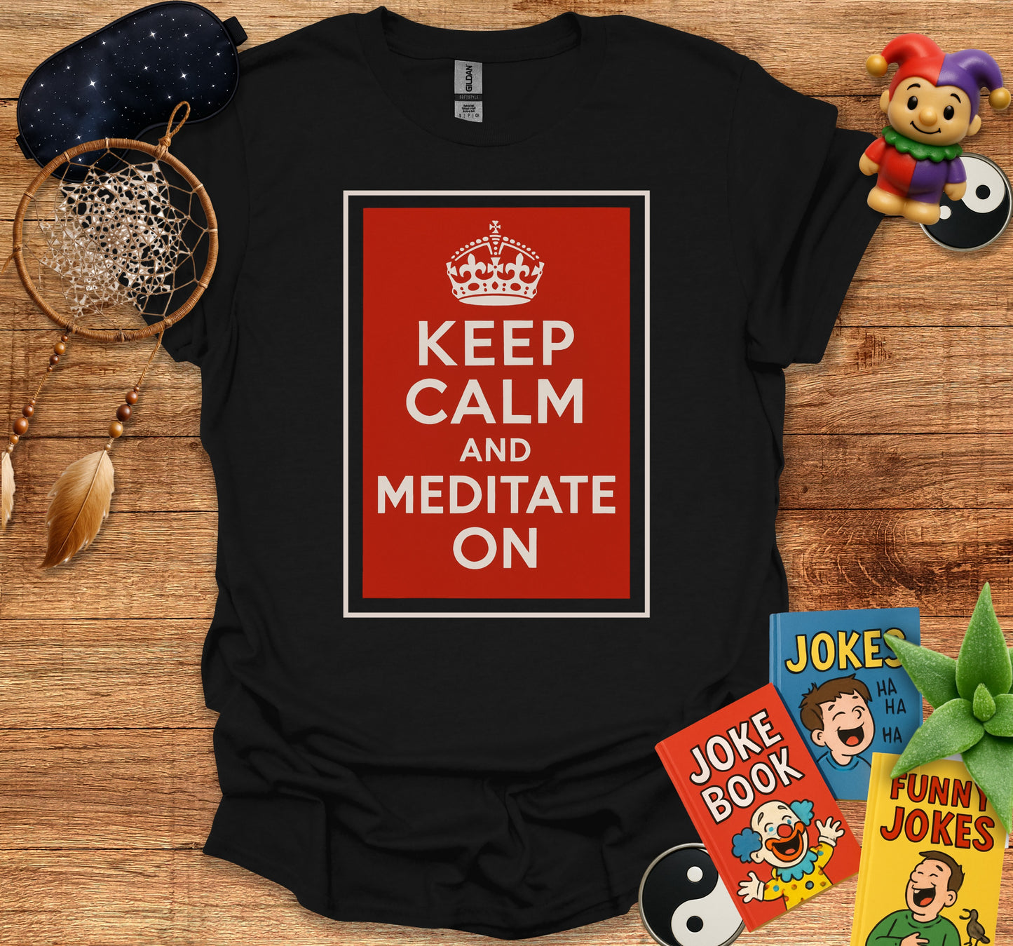 Keep Calm And Meditate On Graphic T-Shirt product