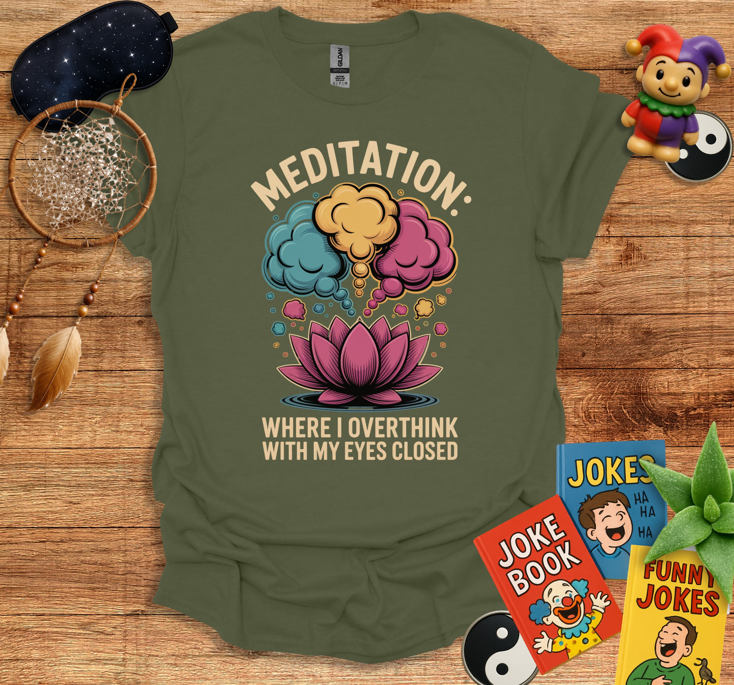Meditation Where I Overthink With My Eyes Closed product