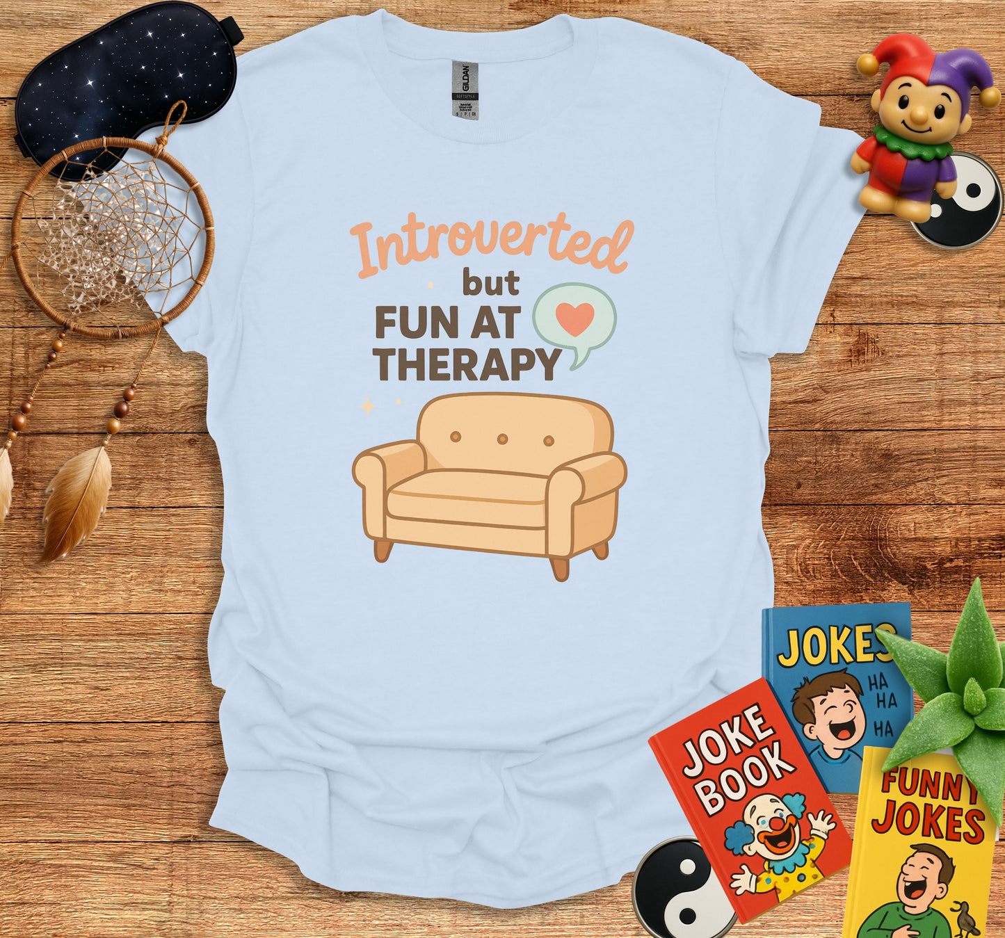 Introverted but Fun at Therapy Graphic T-Shirt product