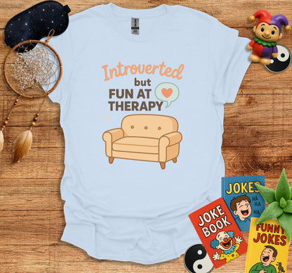 Introverted but Fun at Therapy Graphic T-Shirt product