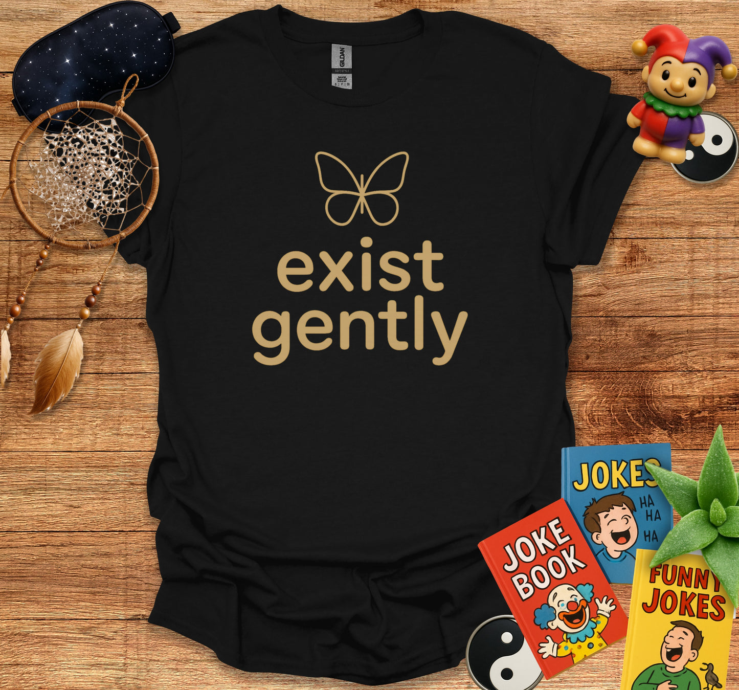 Exist Gently Butterfly Design T-Shirt product