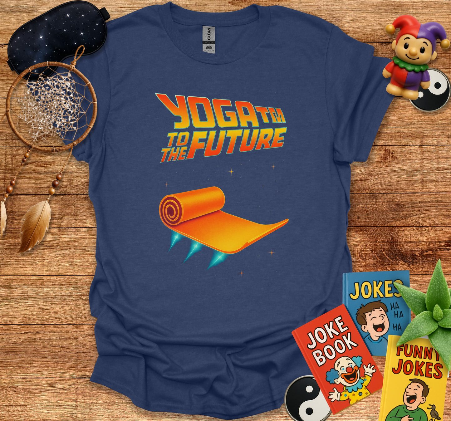 Yoga From The Future Funny Graphic T-Shirt product