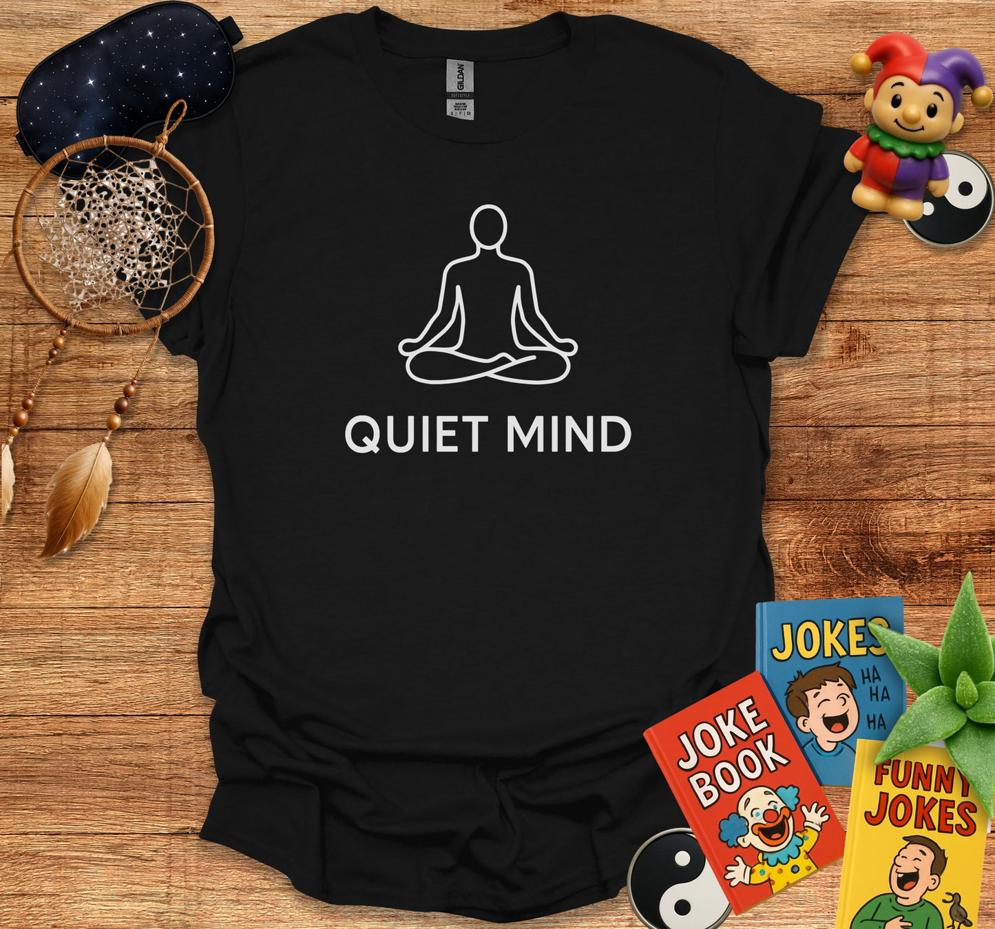 Quiet Mind Yoga Themed Shirt product type