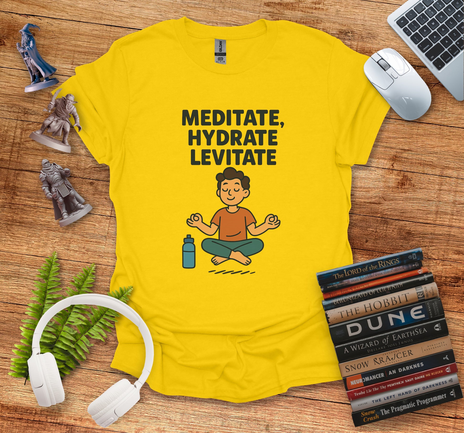 Meditate Hydrate Levitate Yoga Enthusiast Shirt product