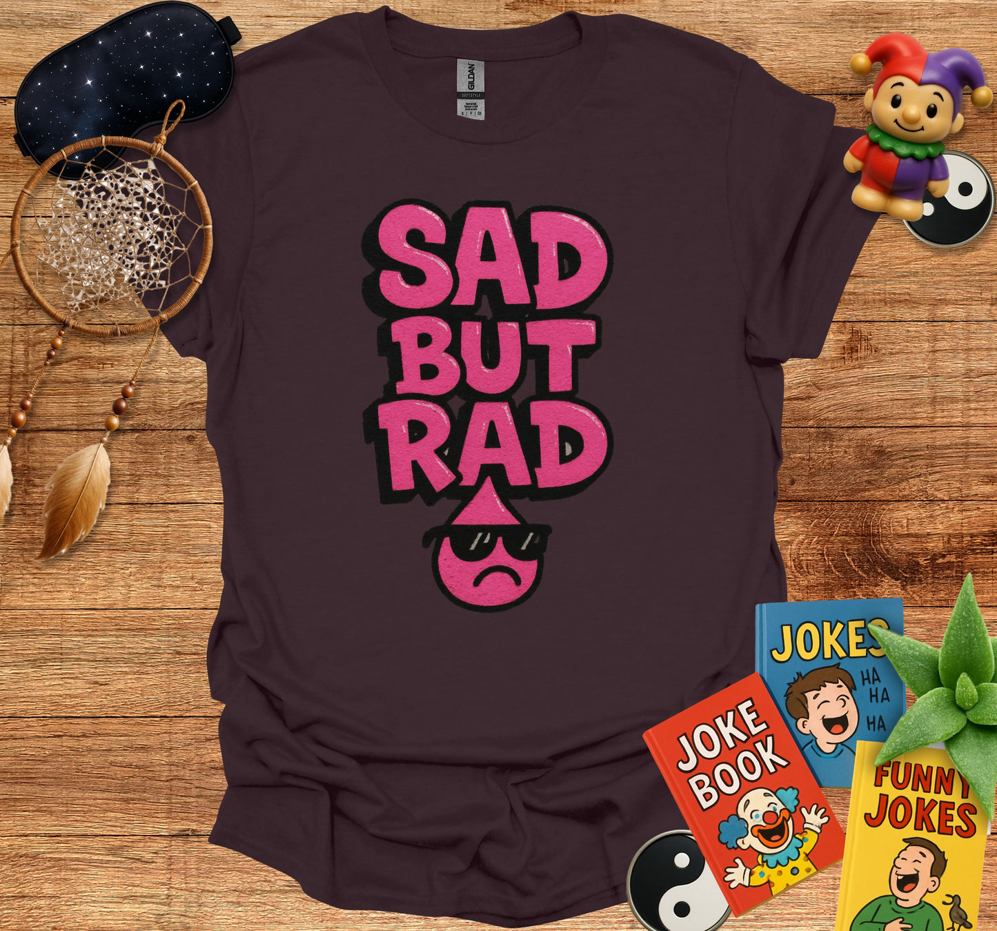 Sad But Rad Graphic Tee Shirt product type