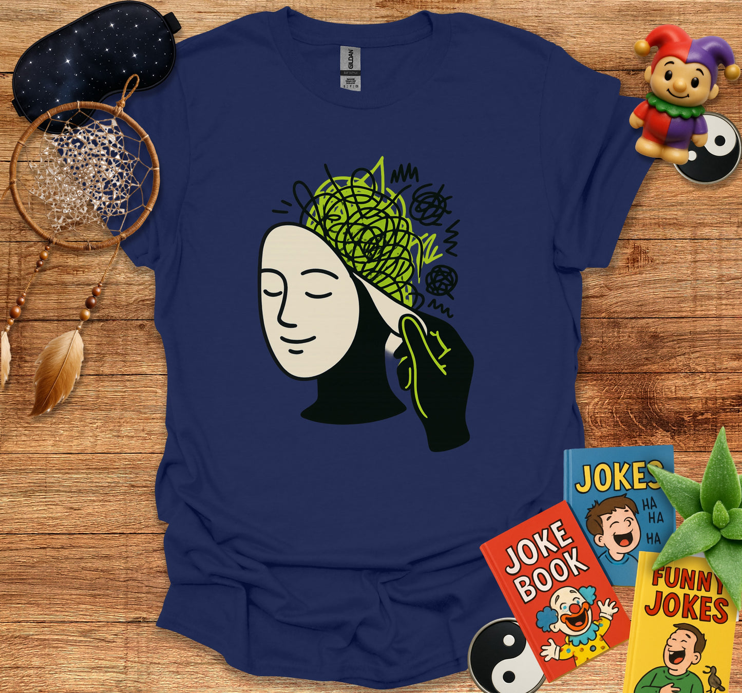 Abstract Mind Sketch Artistic Design T-Shirt product