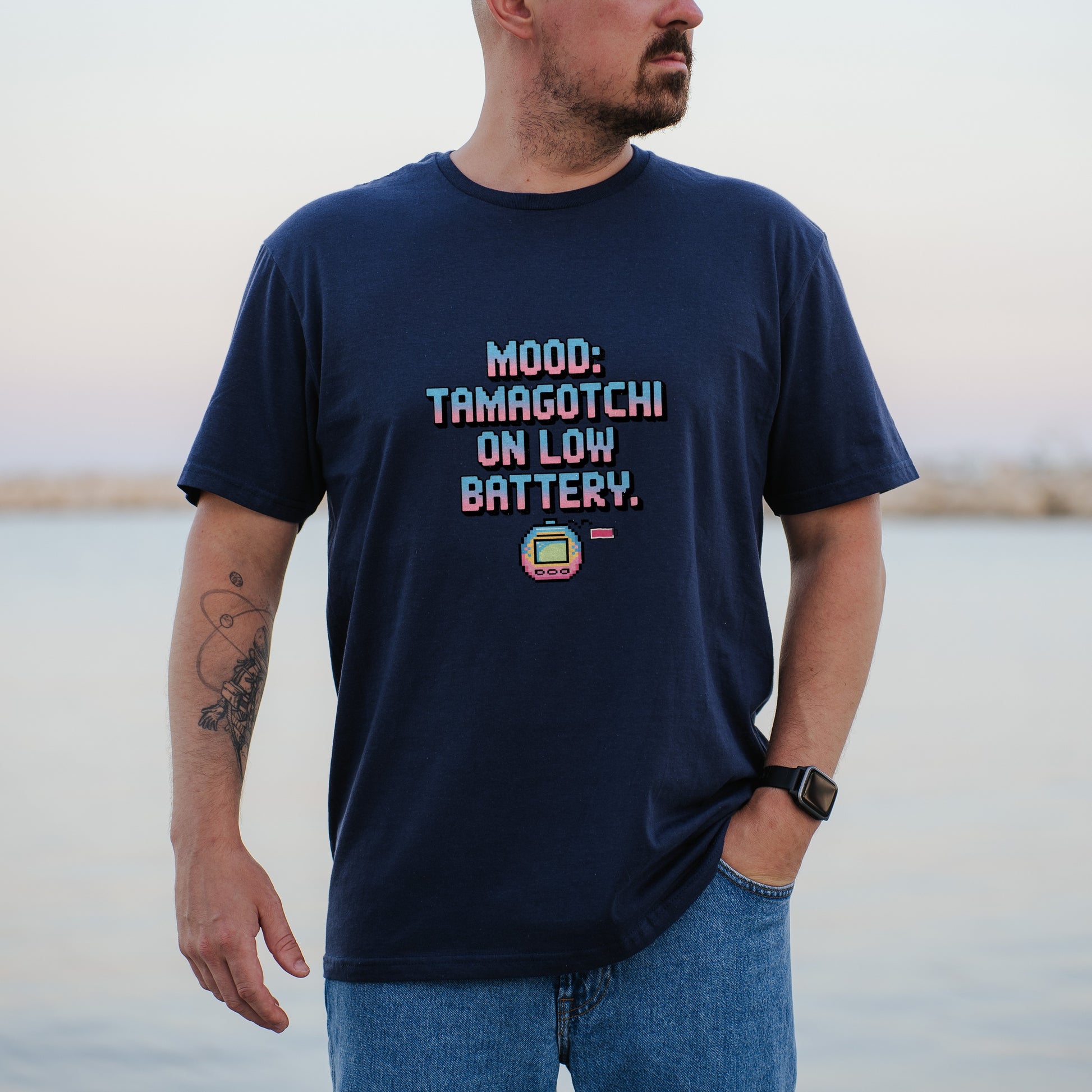 Mood Tamagotchi On Low Battery Graphic T-Shirt product