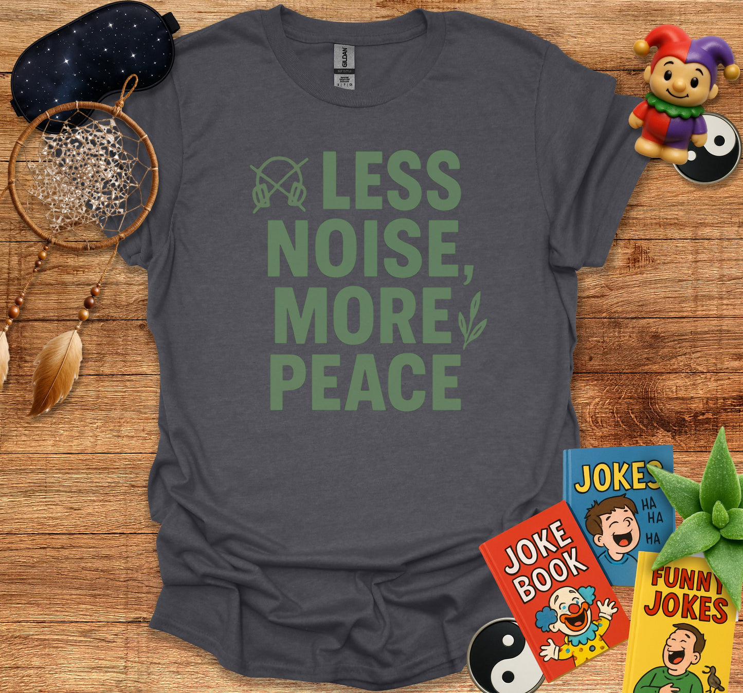 Less Noise More Peace Casual Graphic Tee product