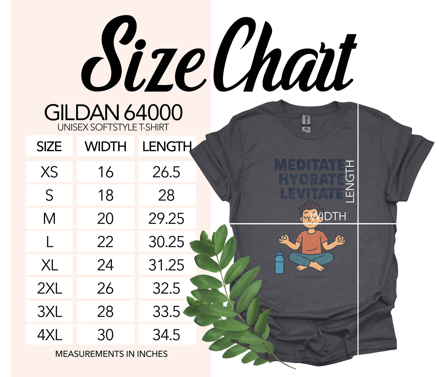 Meditate Hydrate Levitate Unisex T-shirt product