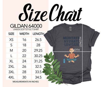 Meditate Hydrate Levitate Unisex T-shirt product