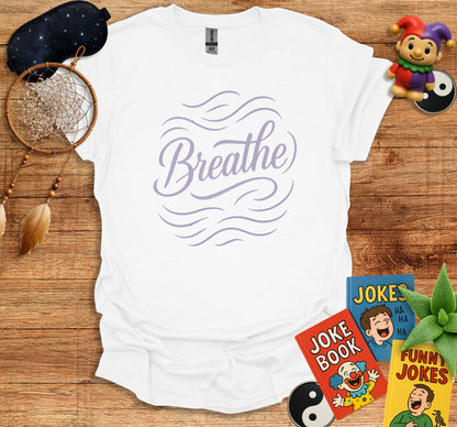 Breathe Graphic Short Sleeve White T-Shirt product