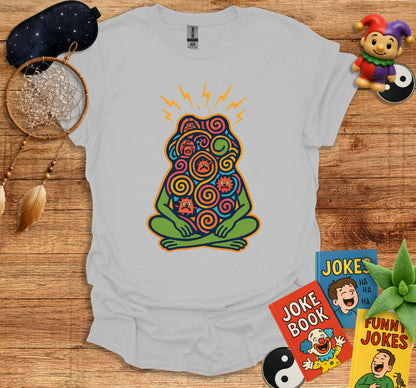 Colorful Meditation Frog with Jokes T-shirt product type