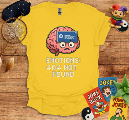 Emotions 404 Not Found Retro Gamer Graphic T-shirt