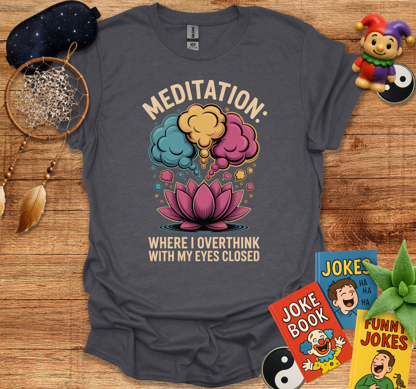Overthinking Meditation Lotus Flower Graphic product