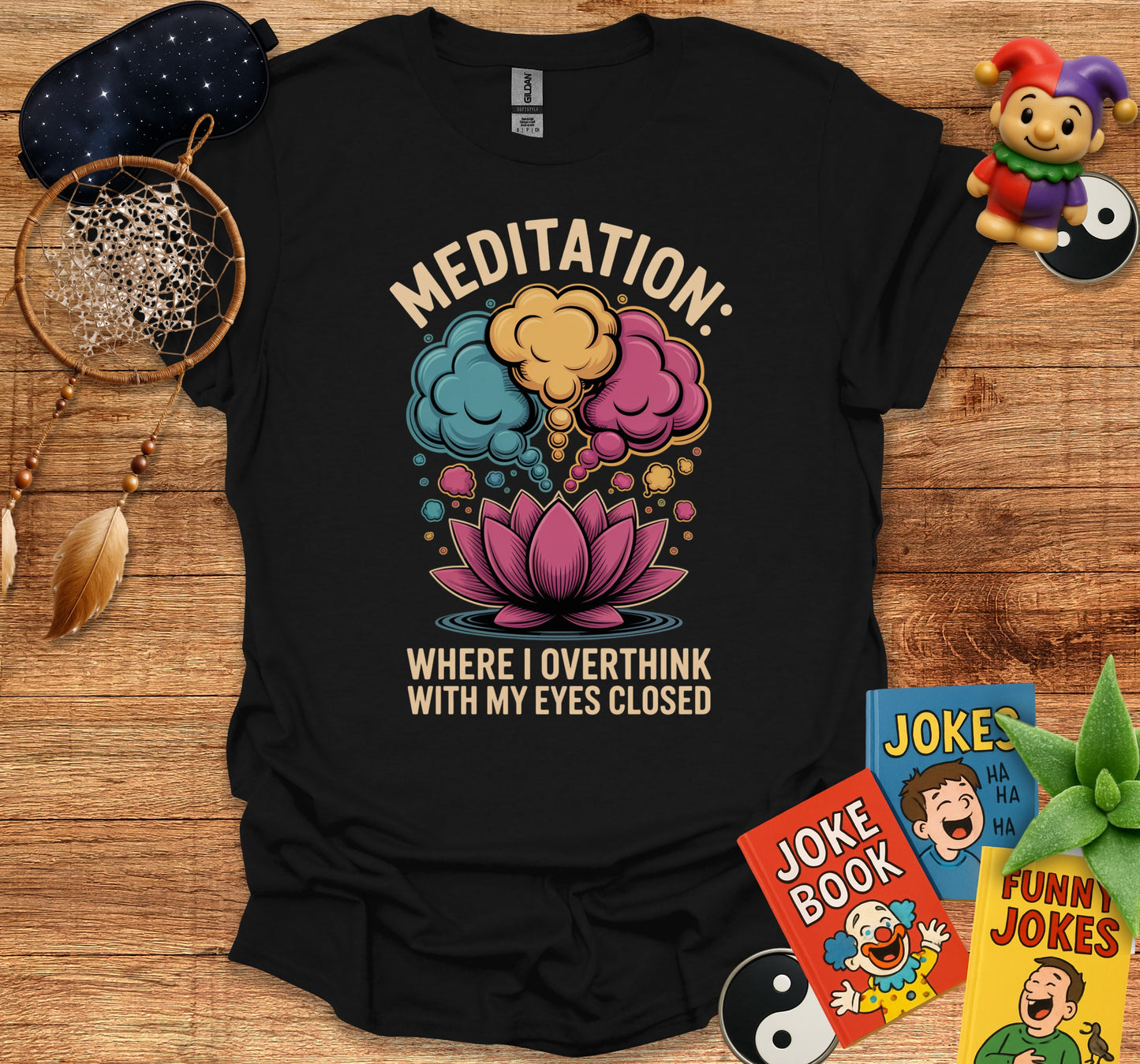 Meditation Overthinking with Eyes Closed T-shirt product type