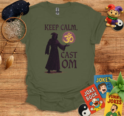 Keep Calm Cast Om Graphic Tee Shirt product
