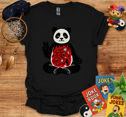 Peaceful Panda with Rose Tattoo Graphic Tee product type