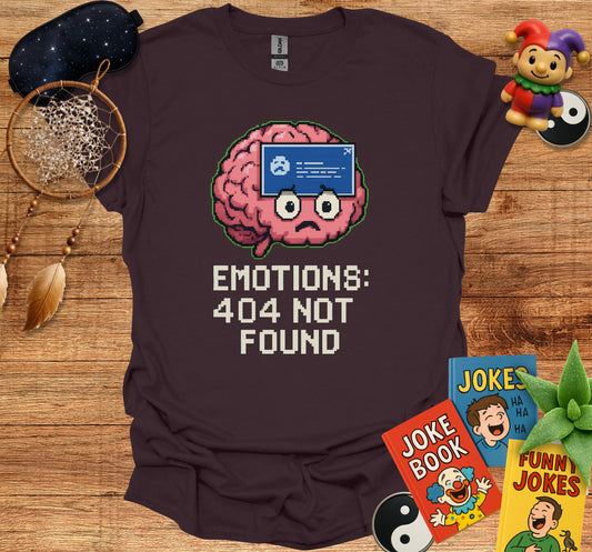 Emotions 404 Not Found Brain Graphic T-Shirt product type