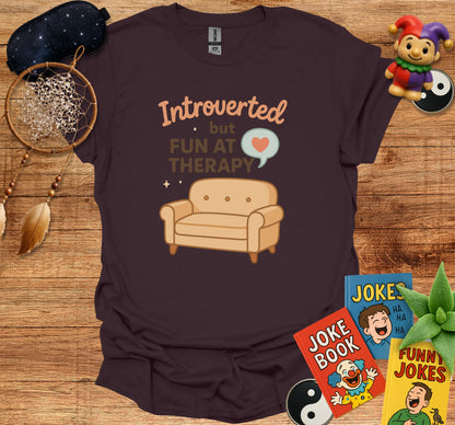Introverted but Fun at Therapy Graphic T-Shirt product type