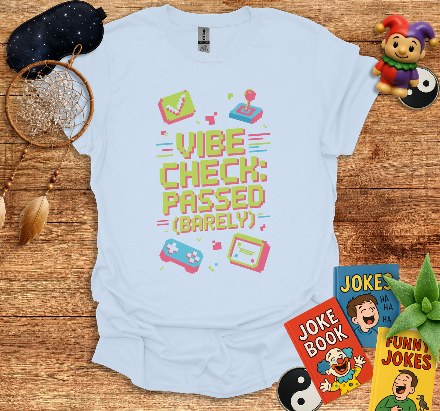 Vibe Check Passed Barely Graphic Printed Shirt product type