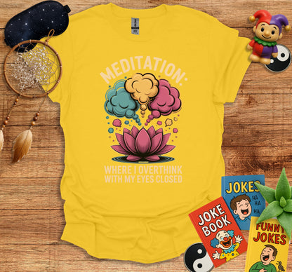 Meditation Overthinking Lotus Graphic T-Shirt