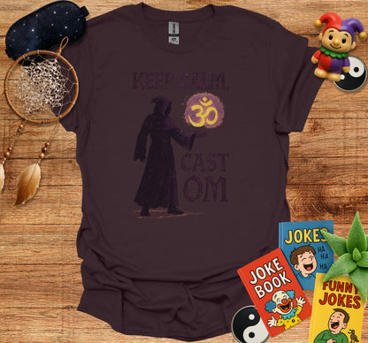 Keep Calm Cast Om Graphic Tee Shirt product