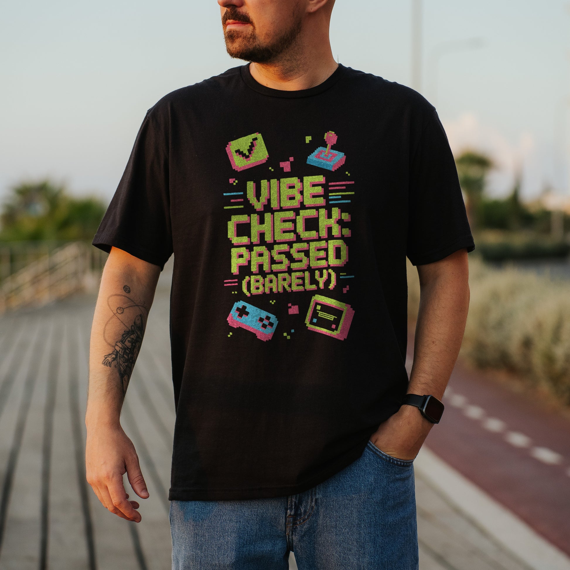 Vibe Check Passed Barely Graphic T-Shirt product type