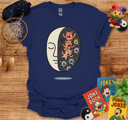 Unique Face and Monsters Design Graphic T-Shirt product
