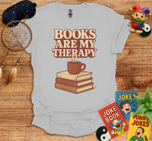 Books Are My Therapy Graphic T-Shirt product