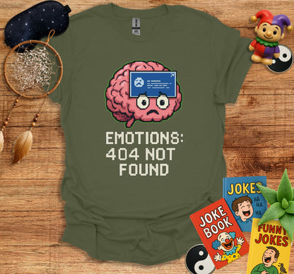 Emotions 404 Not Found Funny Brain Graphic Product